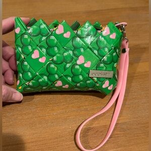 Ecoist M&M Candy Wrapper Wristlet Recycled Candy Wrapper Bag